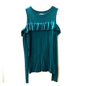 Cold shoulder sweater